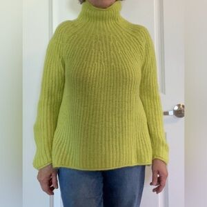 rag & bone Lime Green Turtleneck Sweater